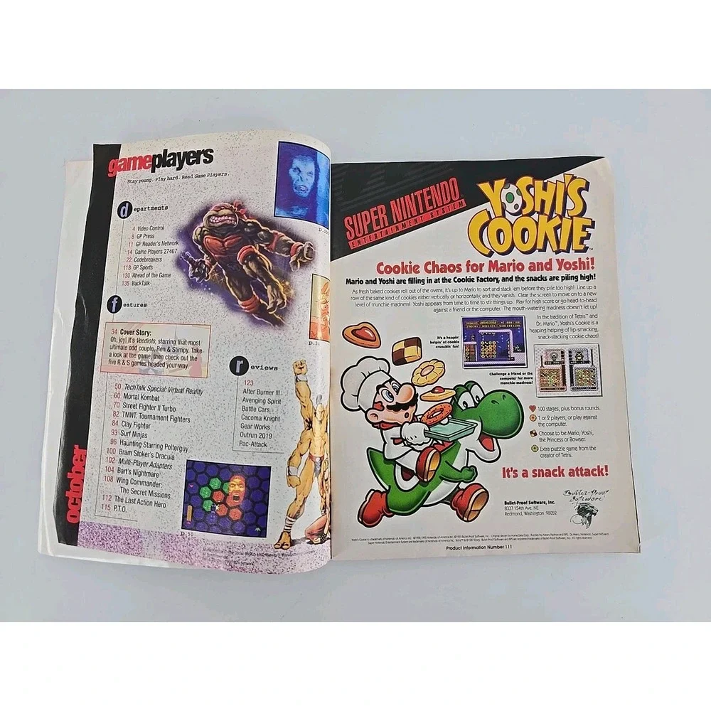 Game Players SEGA Nintendo‎ - Oct 1993 - Ren & Stimpy SEGA CD Vol. 6 No 10